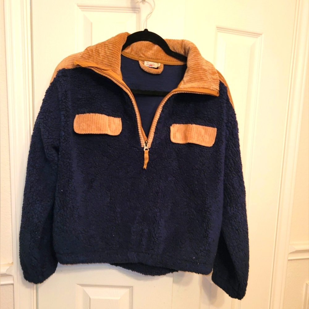 Faherty Pullover Navy Sweater - image 1